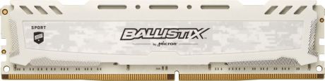Модуль оперативной памяти Crucial Ballistix Sport LT DDR4 8Gb 2666 МГц, White (BLS8G4D26BFSCK)