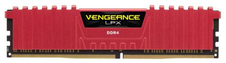 Модуль оперативной памяти Corsair Vengeance LPX DDR4 4Gb 2400 МГц, Red (CMK4GX4M1A2400C16R)
