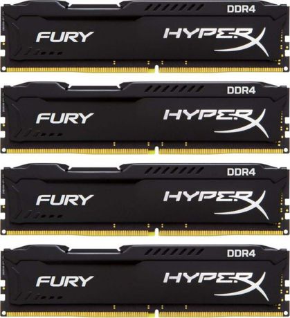 Комплект модулей оперативной памяти Kingston HyperX Fury DDR4 DIMM, 32GB (4х8GB), 2933MHz, CL17, HX429C17FB2K4/32, black