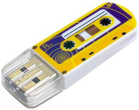 USB-накопитель Verbatim Mini Cassette Edition 16GB, 49399, yellow