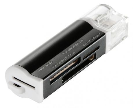 Устройство чтения карт памяти Buro USB2.0, BU-CR-3101, черный