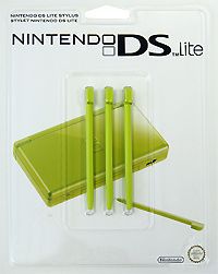 Стилус для Nintendo DS Lite зеленого цвета (комплект из 3 шт.)