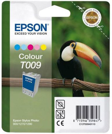 Картридж Epson T009 (C13T00940110), голубой, пурпурный, желтый