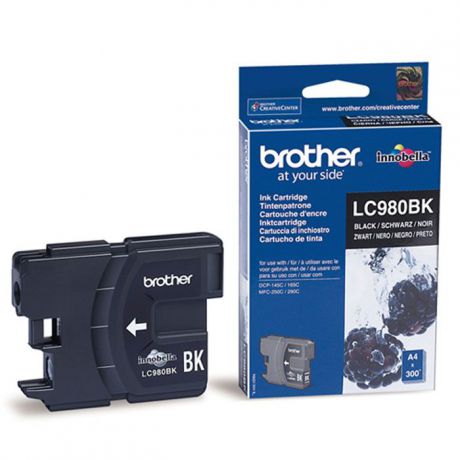 Brother LC980BK, Black струйный картридж для DCP-145C/DCP-165C/MFC-250C