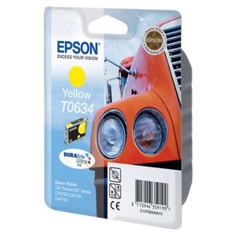Epson T0634 (C13T06344A10), Yellow картридж для C67/C87/CX3700/CX4100/CX4700