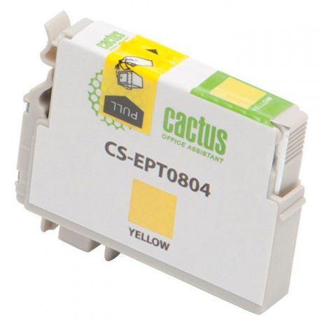 Cactus CS-EPT0804, Yellow струйный картридж для Epson Stylus Photo P50