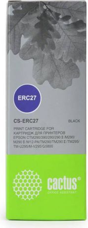 Cactus CS-ERC27, Black картридж ленточный для Epson ERC 27