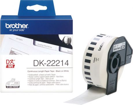 Brother DK22214, White лента для матричного принтера 12 мм