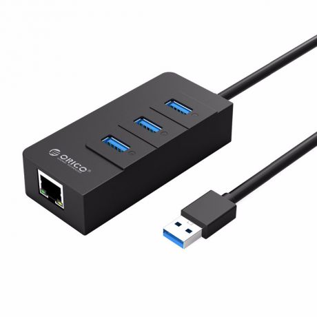 Orico HR01-U3, Black USB-концентратор