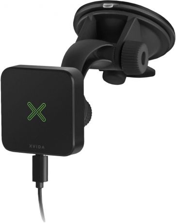 Xvida Wireless Charging Suction Cup Mount, Black автомобильное зарядное устройство с держателем (WCSCM-01A)