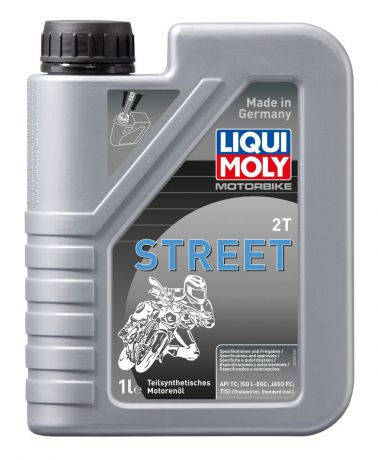 Масло моторное Liqui Moly "Motorbike 2T Street", полусинтетическое, 1 л