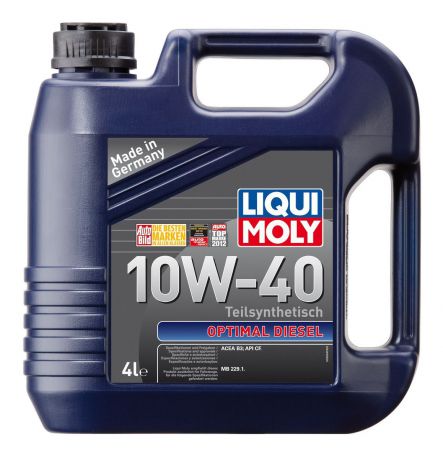 Масло моторное Liqui Moly "Optimal Diesel", полусинтетическое, 10W-40, 4 л
