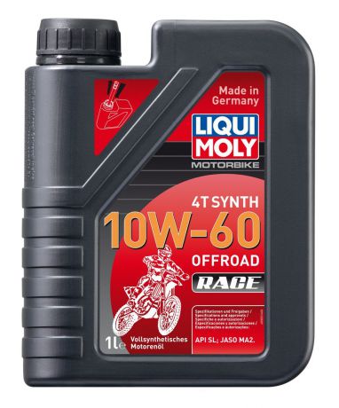 Масло моторное Liqui Moly "Motorbike 4T Synth Offroad Race", синтетическое, 10W-60, 1 л