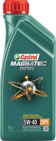 Масло моторное Castrol "Magnatec Diesel", синтетическое, класс вязкости 5W-40, DPF, 1 л