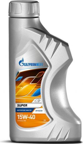 Масло моторное Gazpromneft "Super", 15W-40, API SG/CD, минеральное, 1 л