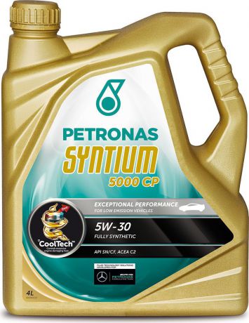 Масло моторное Petronas "Syntium 5000 CP", синтетическое, 5W-30, 4 л