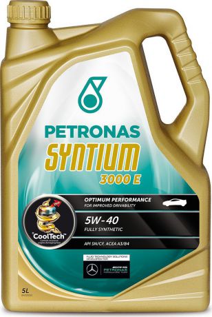 Масло моторное Petronas "Syntium 3000 E", синтетическое, 5W-40, 5 л