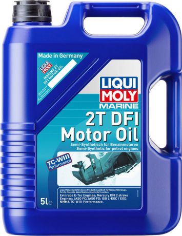 Моторное масло Liqui Moly "Marine 2T DFI Motor Oil", полусинтетическое, 5 л