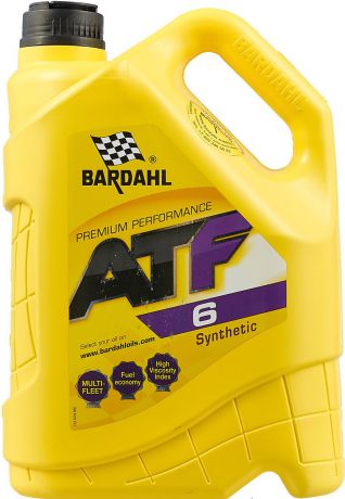 Масло трансмиссионное Bardahl "ATF VI", синтетическое, 5 л
