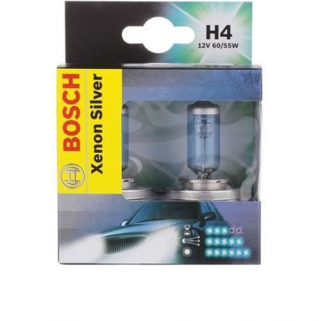 Лампа Bosch Xenon Silver H4 2шт. 1987301081