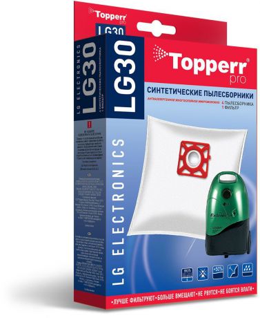 Topperr LG30 фильтр для пылесосов LG Electronics, 4 шт