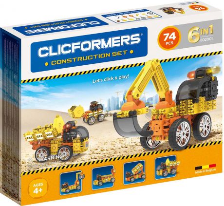 Clicformers Конструктор Construction Set 74 деталей