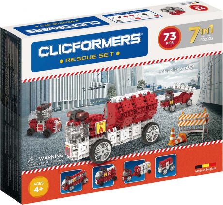 Clicformers Конструктор Rescue Set 73 детали