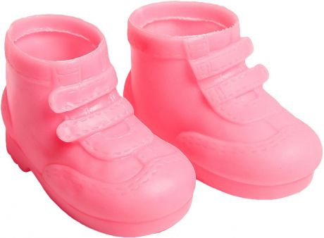 Ботинки для куклы "Липучки", 3495199, розовый, длина стопы 7,5 см