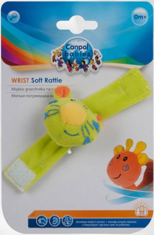 Canpol Babies Мягкая игрушка с погремушкой на руку цвет зеленый