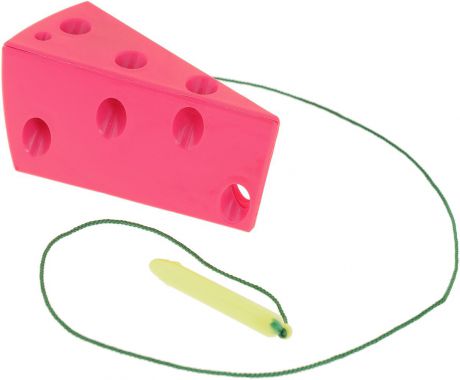 Игра-шнуровка для малышей Пластмастер "Кусочек сыра", цвет в ассортименте