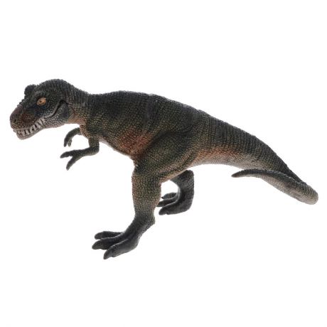 Фигурка Megasaurs "Тираннозавр" с двигающейся пастью, цвет: серый, темно-зеленый