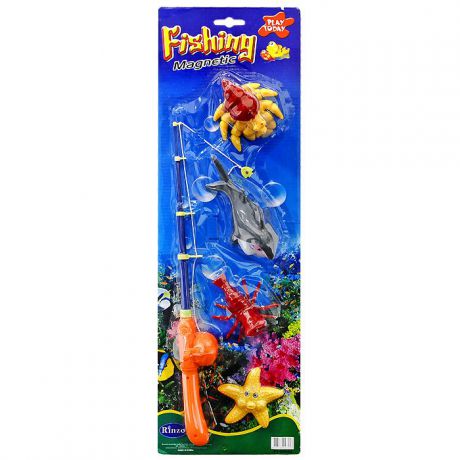Игровой набор "Рыбалка", 5 предметов, цвет в ассортименте. PT-00034 (13510)