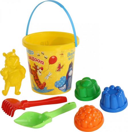 Disney Набор игрушек для песочницы Винни и его друзья №10, 7 предметов, цвет в ассортименте