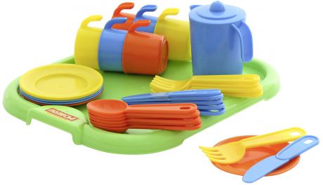 Полесье Набор игрушечной посуды Анюта 3896, цвет в ассортименте