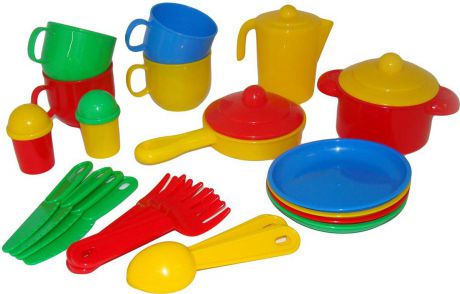 Полесье Набор игрушечной посуды Хозяюшка 4008, цвет в ассортименте