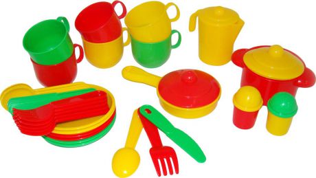 Полесье Набор игрушечной посуды Хозяюшка 4015, цвет в ассортименте