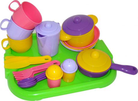 Полесье Набор игрушечной посуды Хозяюшка 4046, цвет в ассортименте