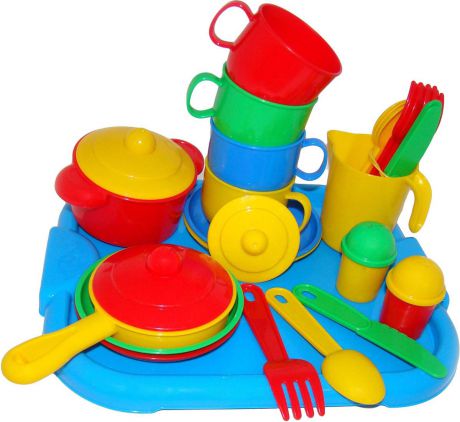 Полесье Набор игрушечной посуды Хозяюшка 4039, цвет в ассортименте