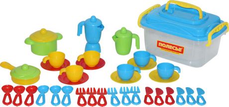 Полесье Набор игрушечной посуды 56597, цвет в ассортименте