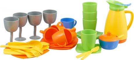 Набор детской посуды Полесье "Праздничный", цвет в ассортименте