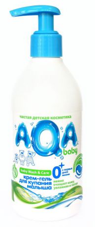 AQA baby Крем-гель для купания малыша 300 мл