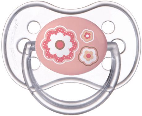 Canpol Babies Пустышка силиконовая круглая Newborn Baby от 0 до 6 месяцев цвет розовый