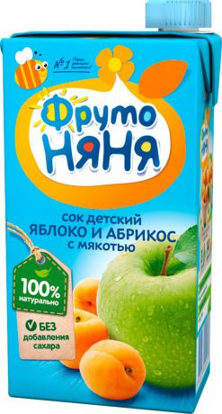 ФрутоНяня сок из яблок и абрикосов, 0,5 л