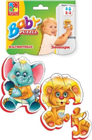 Мягкий магнитный пазл Vladi Toys Baby Puzzle "Зоопарк", VT3208-01