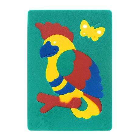 Мягкая мозаика Флексика "Попугай", цвет: зеленый