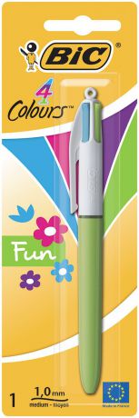 Bic Ручка шариковая Colours Fun 4 в 1 цвет корпуса салатовый