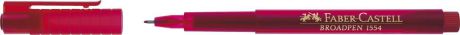 Faber-Castell Ручка капиллярная Broadpen 1554 цвет чернил красный