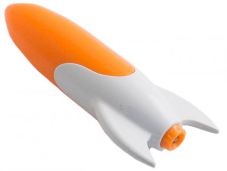 Эврика Ручка шариковая Ракета №2 с фонариком цвет корпуса оранжевый
