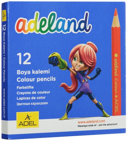 Adel Набор цветных карандашей Adeland 12 шт 211-2325-100