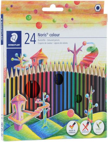 Staedtler Набор цветных карандашей Noris Colour 24 цвета